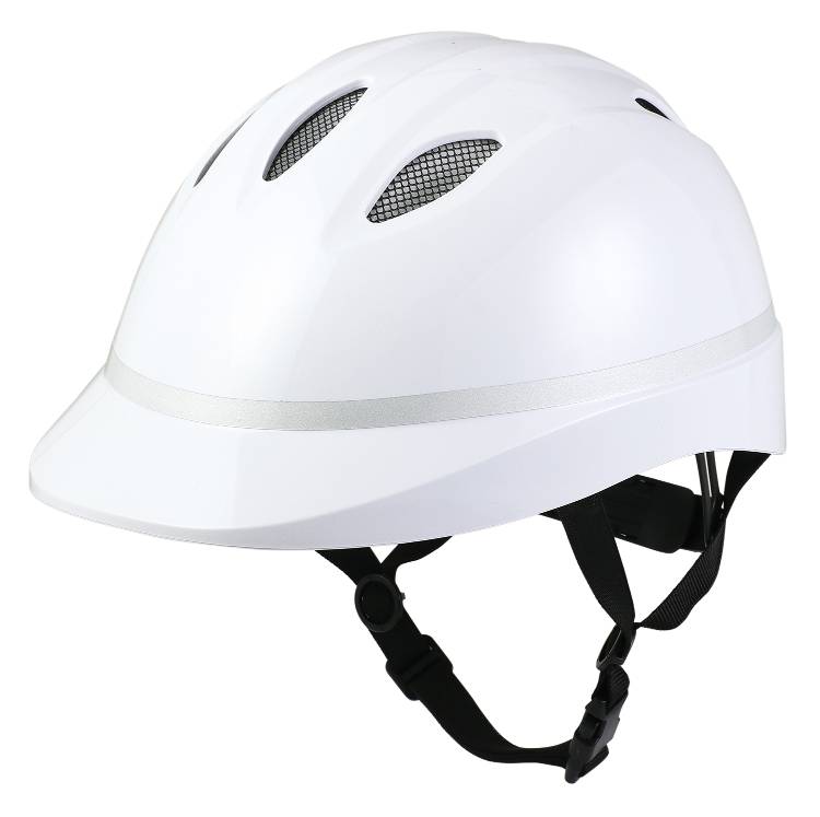 自転車用ヘルメット メッシュ＋通気孔付モデル S/M ホワイト