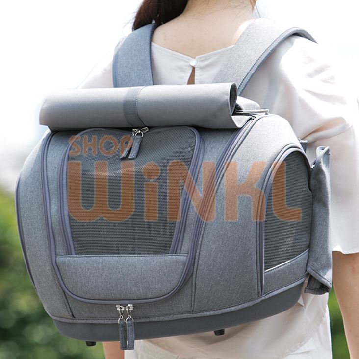 市場 通気性の良い猫用キャリーバッグ ねこ キャリーケース 可愛い 2way かわいい 3way ショルダーバッグ ネコ グレー 4way おしゃれ 手提げ