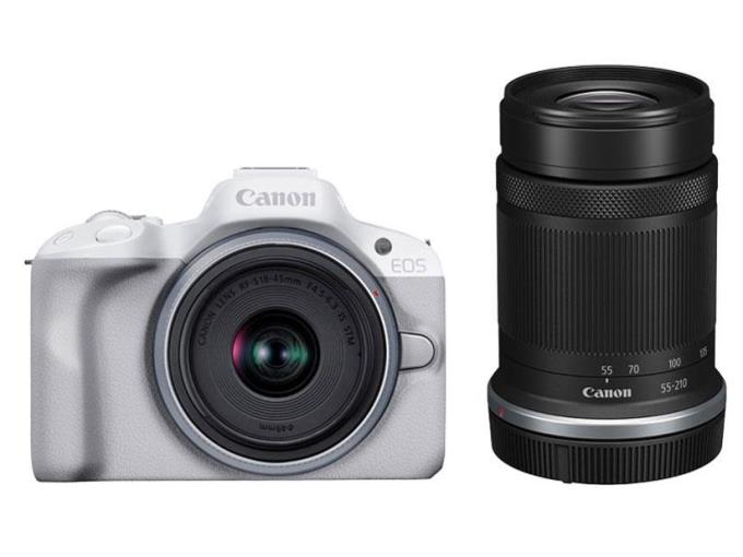 CANON　デジタル一眼カメラ　EOS R50 ダブルズームキット [ホワイト]｜ウインクデジタル　店