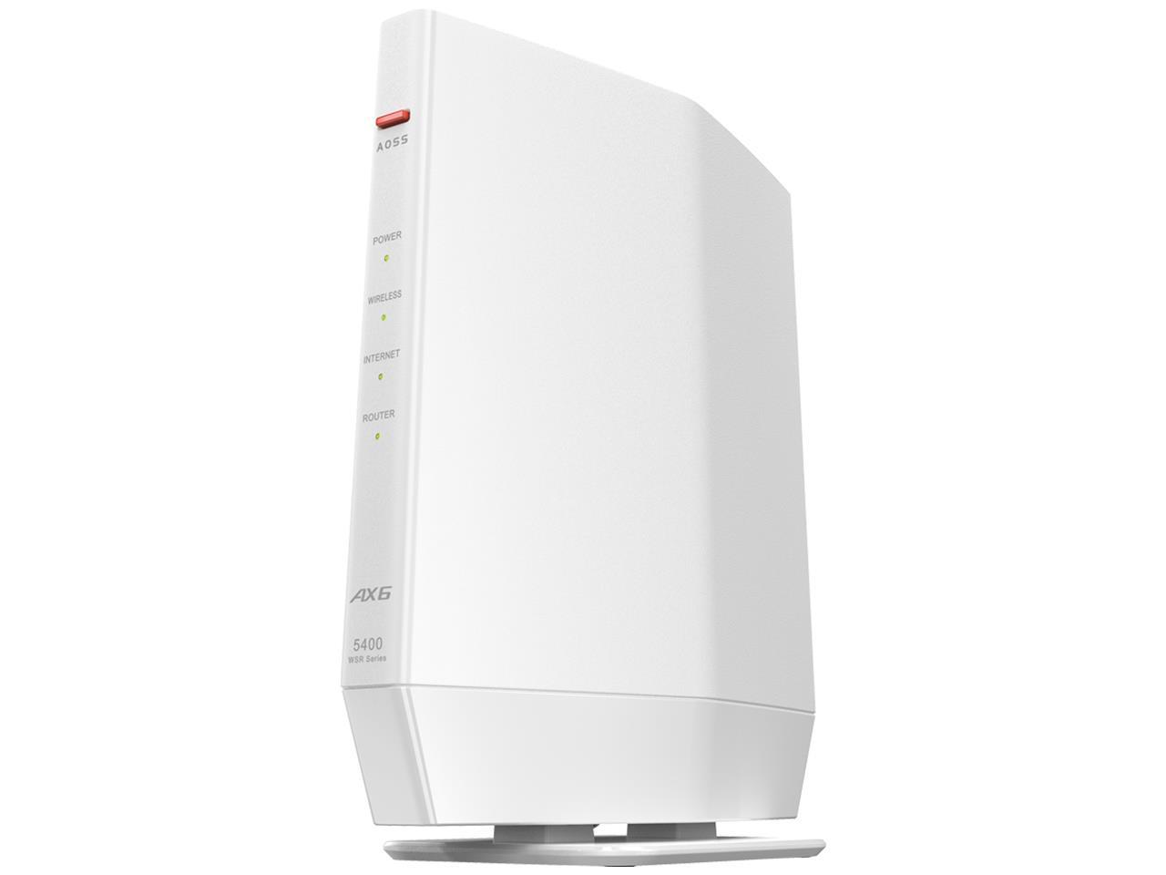 BUFFALO 無線電話ローカルエリアネットワークルータ AirStation WSR-5400AX6P-WH [白いこと]