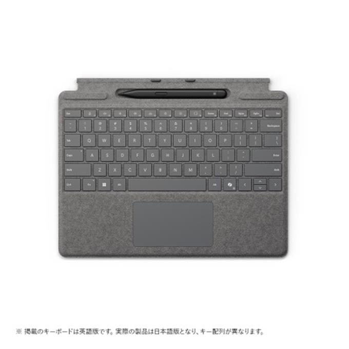 Microsoft 　タブレットケース　Surface Pro Keyboard and Slim pen 8X6-00232　Surface Pro キーボードとスリムペン 8X6-00232 [プラチナ]