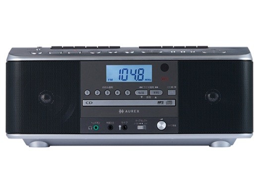 TOSHIBA　CDラジカセ　AX-KCRW70-S　AUREX[シルバー]