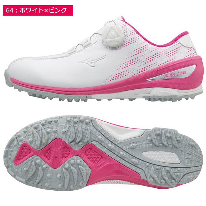 ミズノネクスライト004ボア51GW1720レディースゴルフシューズNEXLITE003BOAMIZUNOスパイクレス