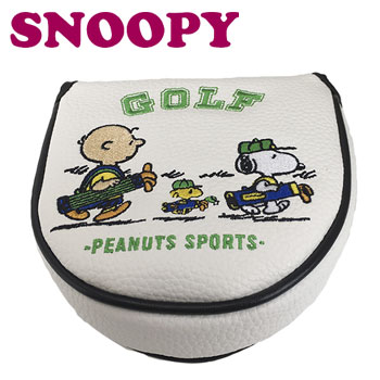 楽天市場 スヌーピー ピーナッツスポーツゴルフ D型 マレット型 パターカバー H 163 Snoopy Peanuts ウイニングゴルフ