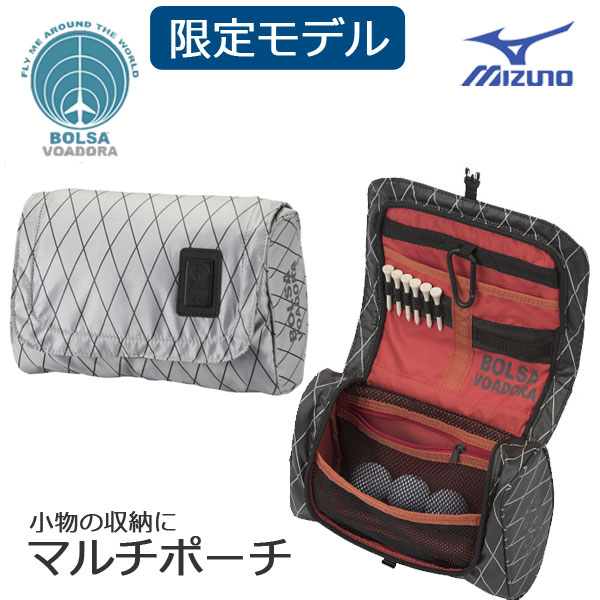 ミズノ×PORTER 多機能ラウンドポーチ MIZUNO ミズノ ミズノ×PORTER 多機能ラウンドポーチ 45DE07470