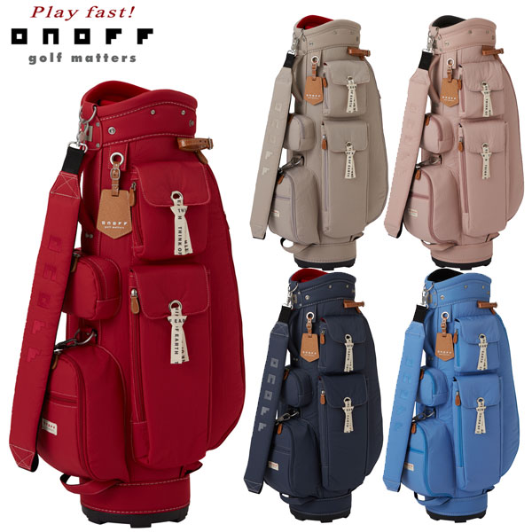 【美品】ONOFF キャディバッグ　傘付き 軽量　レディース ONOFF オノフ キャディバッグ レディース Caddie Bag OB0722
