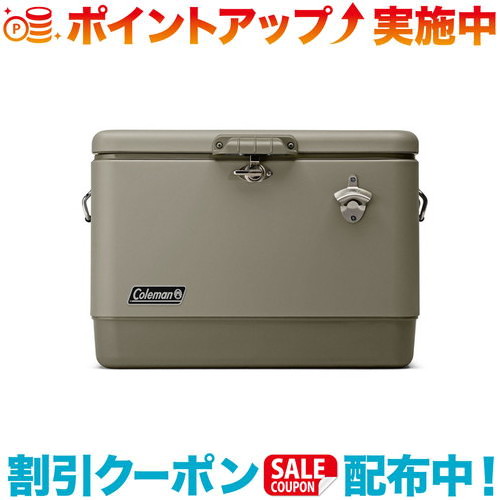 クーポン配布中☆(Coleman)コールマン 54QTスチールベルトクーラー (セージ)