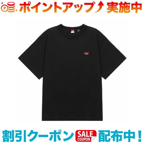 クーポン配布中☆(NANGA)ナンガ エコハイブリッドボックスロゴエンブロイダリーティー (BLK) XL