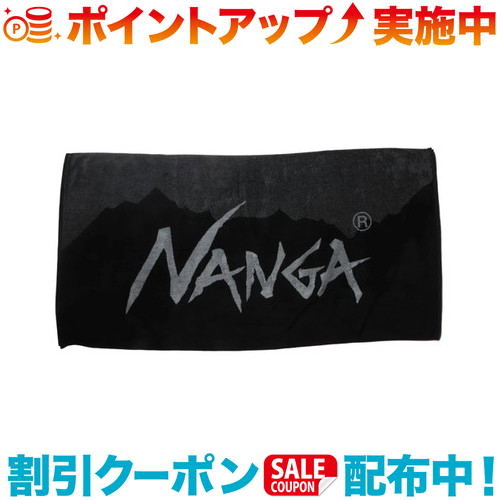 クーポン配布中☆(NANGA)ナンガ ナンガ ロゴ バスタオル GRY