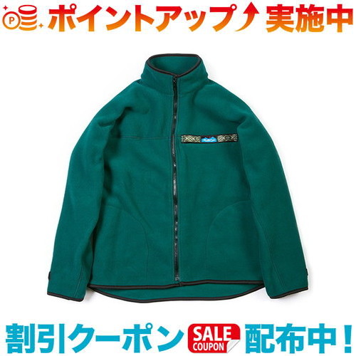 クーポン配布中☆(KAVU)カブー フリース F/Z スローシャツ フォレスト M|ジャケット アウター 上着 冬 冬服 メンズ レディース アウトドア 暖かい フリースジャケット 防寒ジャケット 防寒 防寒着 カジュアル キャンプ キャンプウェア 冬ジャケット 冬物 おしゃれ