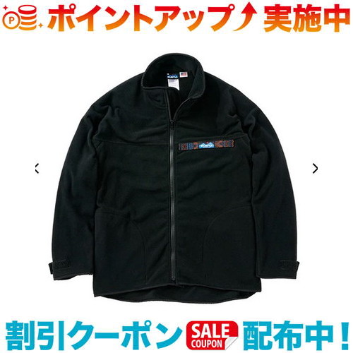 クーポン配布中☆(KAVU)カブー FZ フリーススローシャツ BlackBean L