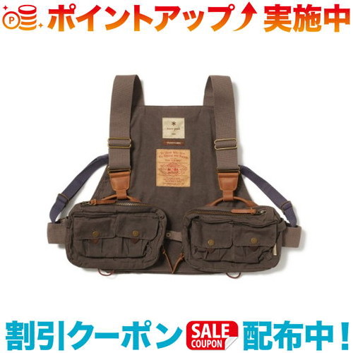 クーポン配布中☆(snow peak)スノーピーク Fishing Pocket Vest (DARK BROWN)