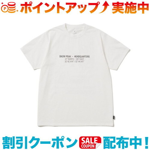 クーポン配布中☆(snowpeak)スノーピーク HQ Topographic Map T-Shirt (OFF WHITE)