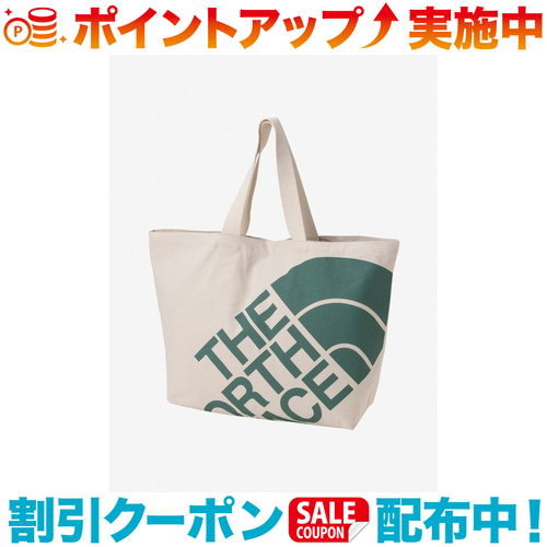 クーポン配布中☆(THE NORTH FACE)ザ・ノース・フェイス ランプトートL (ナチュラル×フォリエイジグリーン)