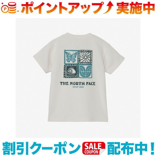 クーポン配布中☆(THE NORTH FACE)ザ・ノース・フェイス トドラーショートスリーブTNFビーフリーグラフィックティー (ホワイトデューン) | キッズ