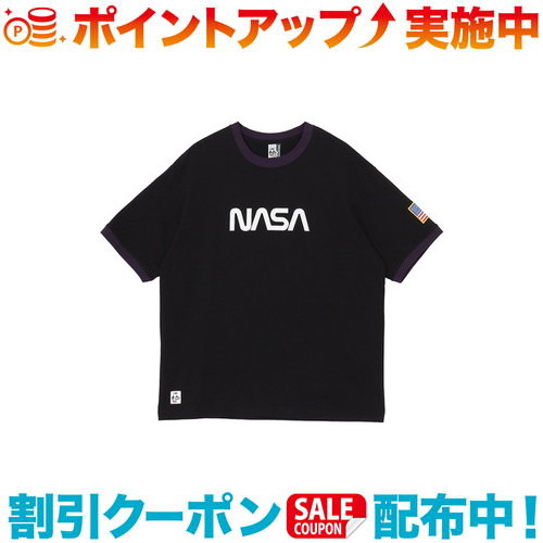 クーポン配布中☆(CHUMS)チャムス スペースリンガーTシャツ (Black/Purple)