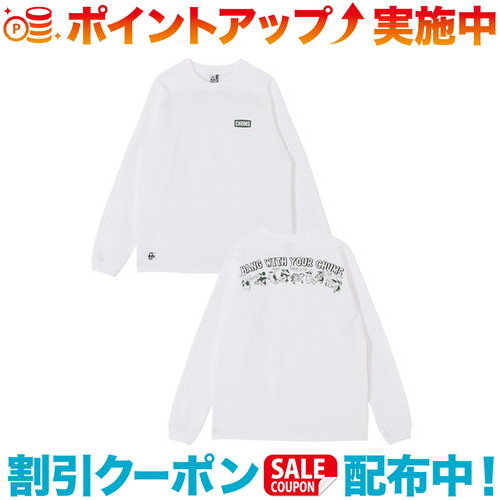 クーポン配布中☆(CHUMS)チャムス アンチバグハンチングバグロングスリーブTシャツ (White) | レディース