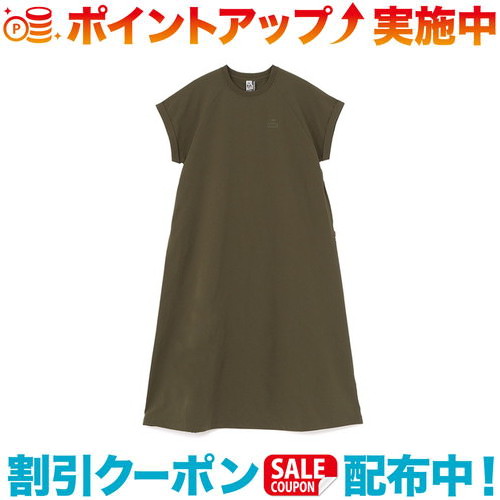 クーポン配布中☆(CHUMS)チャムス シアチャッカーストレッチワンピース (Khaki) | レディース｜ウィンズショップ 10,930円