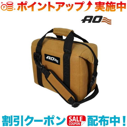 クーポン配布中☆(AO coolers)エーオークーラーズ 9パック ワックスドコットン ソフトクーラー (キャメル) | 暑さ対策 グッズ スポーツ 屋外 部活 アウトドア 暑 さ 対策 夏 外 キャンプ 暑さ対策グッズ 保冷 氷 冷やすグッズ 冷却グッズ 野外 アウトドア用品 キャンプ用品
