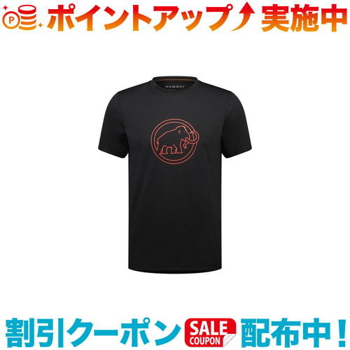 クーポン配布中☆(MAMMUT)マムート QD ロゴ プリント Tシャツ アジアンフィット Men (black PRT4)