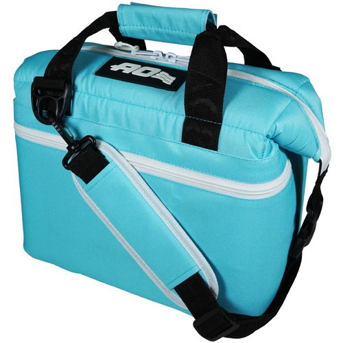 SPRING SALE開催中☆(AO coolers)エーオークーラーズ 9パック キャンバス ソフトクーラー (コロンビアブルー) | 暑さ対策 グッズ スポーツ 屋外 部活 アウトドア 暑 さ 対策 夏 外 キャンプ 暑さ対策グッズ 保冷 氷 冷やすグッズ 冷却グッズ 野外 アウトドア用品