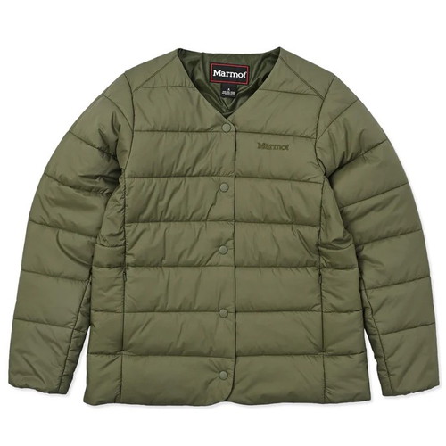 SPRING SALE開催中☆(Marmot)マーモット W's Dite No Coller Padding Jacket (KHAKI)