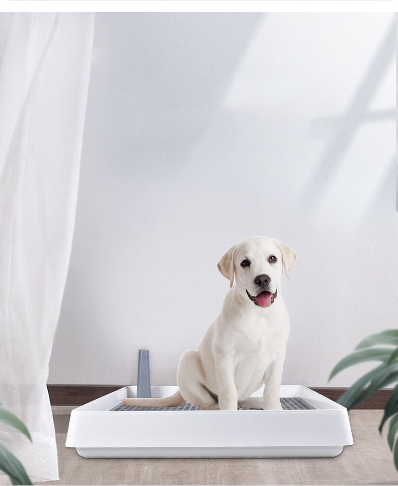 市場 ペット用品 お掃除楽 トレーニング ホワイト しつけ用 大型犬 マーキングポールつき 小型犬 犬トイレ メッシュ付き