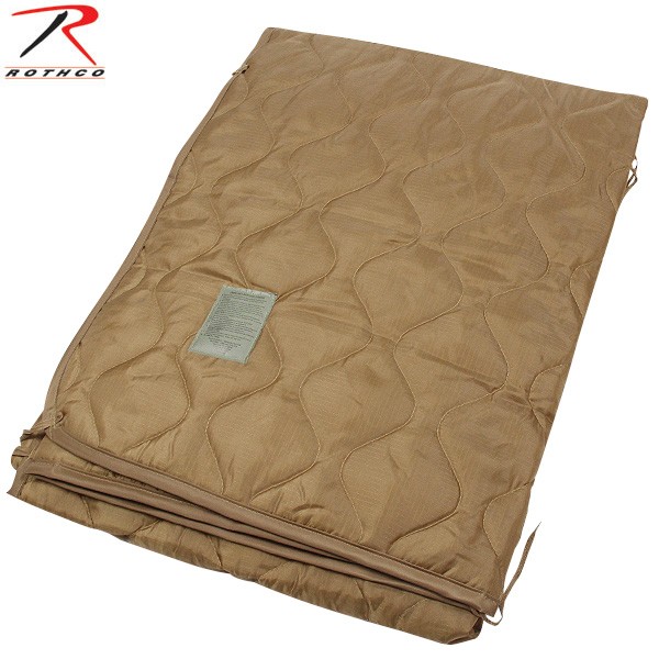米軍　アメリカ軍　キルティング　ポンチョライナー　ラグ MILITARY 新品 米軍タイプ リップストップ キルティング