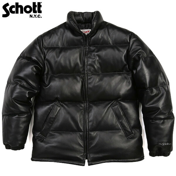 Schott ショット Ecwcsパーカー 214usd ラムレザー スリムダウン