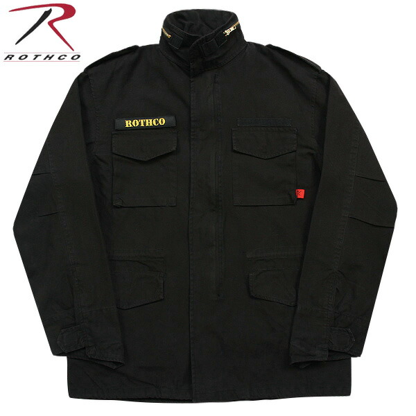 クーポンで15%OFF★ROTHCO ロスコ VINTAGE M-65ジャケット BLACK 長年着込んだ雰囲気を 見事に再現しています！ U.S.ミリタリー名品中の名品《WIP03》【T】