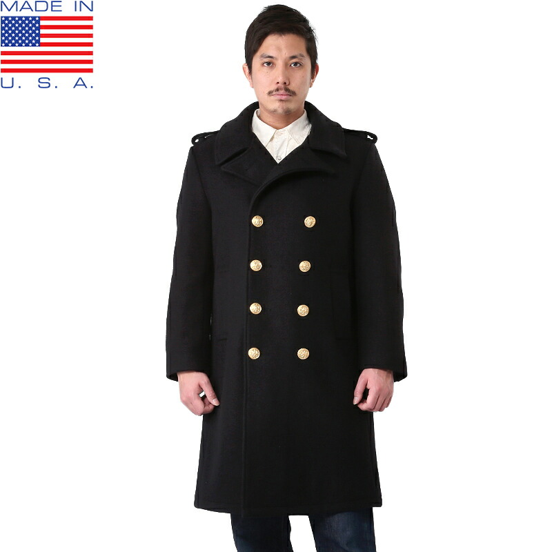Military select shop WAIPER MADE IN the USA US Navy U.S.NAVY milspec BRIDGE coat DARK NAVY
