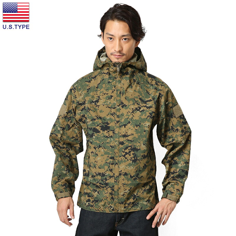 U.S.TYPE ハードシェルジャケット WOODLAND MARPAT【クーポン対象外】《WIP03》【T】