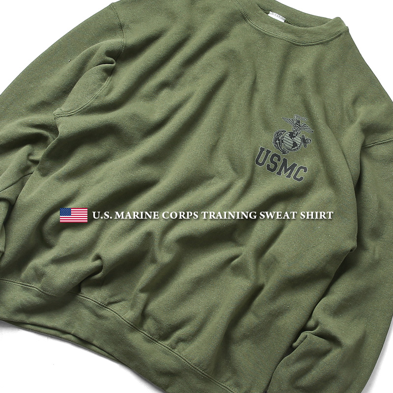 楽天市場 ミリタリー ミリタリーシャツ 実物 新品 デッドストック アメリカ軍 米軍 海兵隊 U S M C スウェットシャツ Olive トップス トレーナー トレーニングウェア ルームウェア 部屋着 Marine マリーン Wip メンズ アウトドア クーポン対象外 T ミリタリー