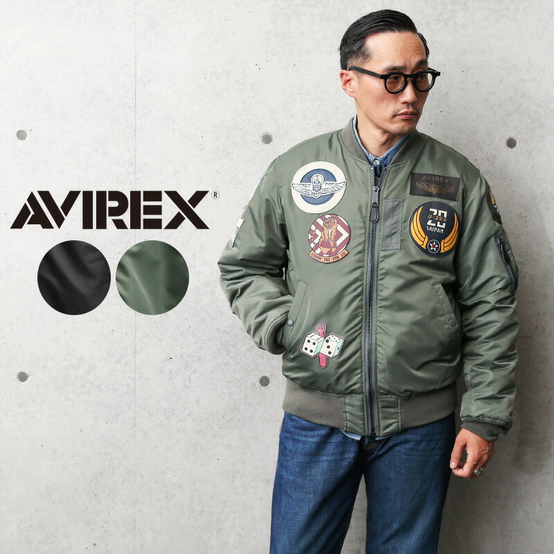 ポイント10倍！メンズ / AVIREX アビレックス 7835952037 MA-1フライトジャケット コマーシャルモデル TOP GUN【クーポン対象外】【7832952014】【T】｜ アウター ミリタリー MA1 アメカジ トップガン ロゴ 刺繍 ブランド おしゃれ｜ミリタリーWAIPER 店