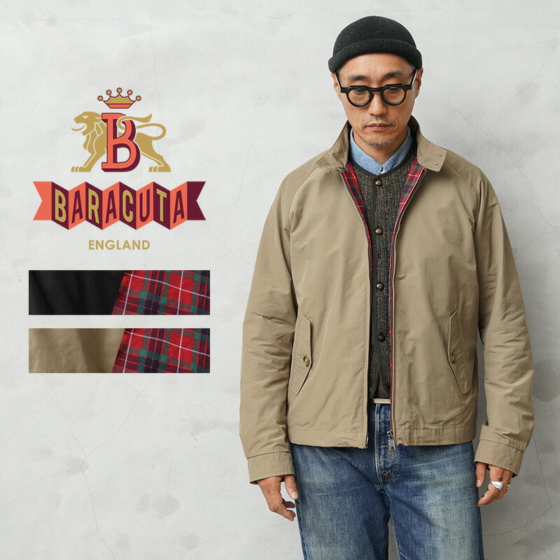 【最短即日発送】BARACUTA バラクータ 252MBRCPS1006 G4 BARACUTA CLOTH クラシック ドライビングコート【クーポン対象外】【T】｜ブルゾン ジャケット G9 英国 メンズ アメカジ フレイザータータン ラグランスリーブ スタンドカラー 撥水 春秋 カジュアル｜ミリタリーWAIPER 店