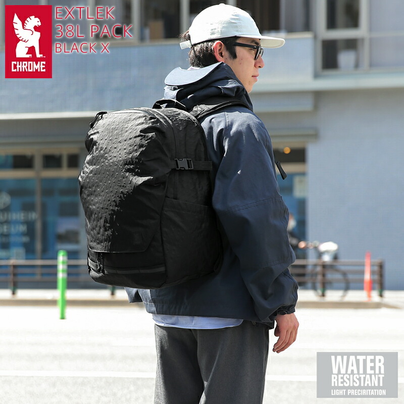 【最短即日発送】CHROME クローム BJ-006 EXTLEK 38L PACK エクストレック 38L パック BLACK X【T】【クーポン対象外】