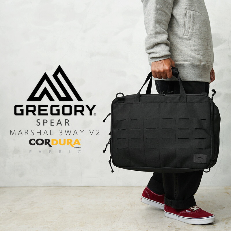 【最短即日発送】クーポンで15%OFF★GREGORY グレゴリー SPEAR スピア MARSHAL 3WAY マーシャル 3ウェイ V2 ショルダーバッグ【T】|メンズ リュック ショルダー ブリーフ 斜めがけ ナイロン ビジネス アウトドア 通勤 通学 黒 ブラック おしゃれ ブランド|ミリタリーWAIPER 店