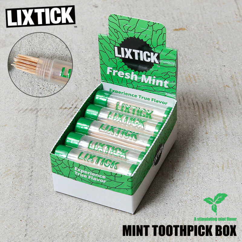楽天市場】LIXTICK リックスティック MINT TOOTHPICK BOX ミント