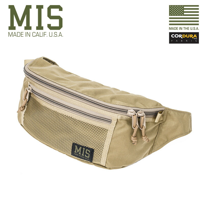 全国宅配無料 Mis エムアイエス Mis 1017 Cordura Nylon メッシュウェストバッグ ボディバッグ Coyote Tan Sx ウエストポーチ サブバッグ コーデュラ ナイロン スポーツ 旅行 ランニング アウトドア ミリタリー 軍 メンズ レディース かわいい ブランド 絶対一番