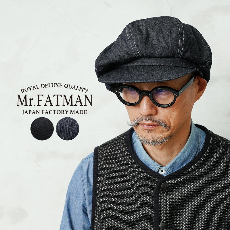 【最短即日発送】Mr.FATMAN ミスターファットマン 5203603 JOHNNY CASQUETTE TWILL & INDIGO ジョニーキャスケット 日本製【クーポン対象外】【T】|メンズファッション 帽子 ハンチング デニム ツイル おしゃれ コットン カジュアル ストリート|ミリタリーWAIPER 店
