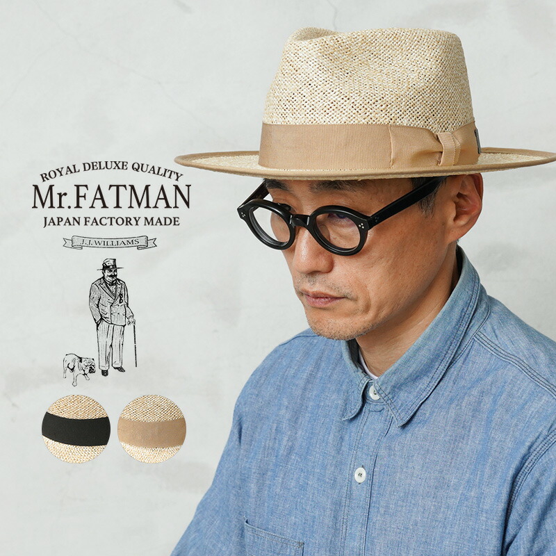 【最短即日発送】Mr.FATMAN ミスターファットマン 6252001 TWO DOLLAR VISCOSE ストローハット J.J. WILLIAMS 日本製【クーポン対象外】【T】