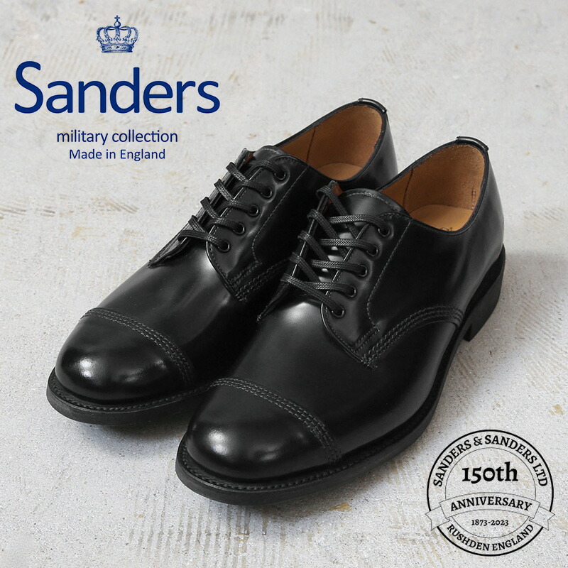 【最短即日発送】SANDERS サンダース MILITARY COLLECTION 1128B MILITARY DERBY SHOE ミリタリー ダービーシューズ【クーポン対象外】【T】｜メンズ 革靴 本革 ビジネス カジュアル イギリス製 グッドイヤーウェルテッド製法 ブランド おしゃれ
