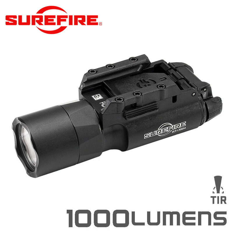 SUREFIRE シュアファイア X300U-A LEDウェポンライト / フラッシュライト 1000ルーメン BLACK【クーポン対象外】【T】｜ミリタリー タクティカル 軍用品 ミルスペック ハンドガン サバゲー アウトドア ミリタリーファッション 軍用 装備品 アクセサリー