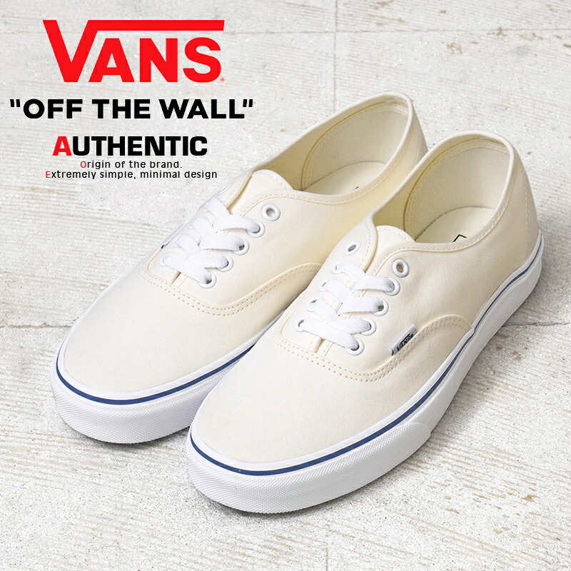 [VANS] オーセンティック AUTHENTIC STRESSED ホワイト VANS バンズ スニーカー AUTHENTIC STRESSED WHITE VN000EE3WWW