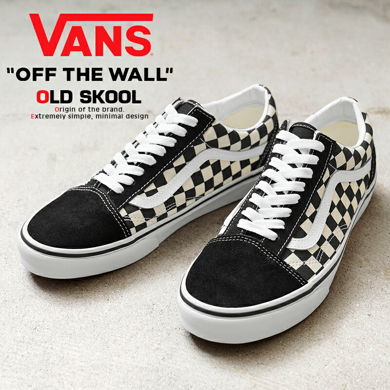 【最短即日発送】VANS ヴァンズ VN0A38G1P0S OLD SKOOL スニーカー Checkerboard BLACK / WHITE USA企画【クーポン対象外】【T】｜チェッカーボード メンズ アメカジ ストリート スケーター シューズ 靴 ブラック ホワイト ワッフルソール キャンバス