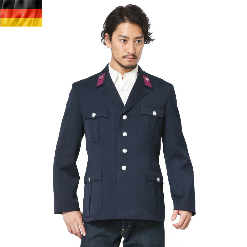 70s ドイツ軍 消防 ウールジャケット 52 制服 ネイビー ファイヤーマン 70s ドイツ軍 消防 ウールジャケット 52 制服 ネイビー