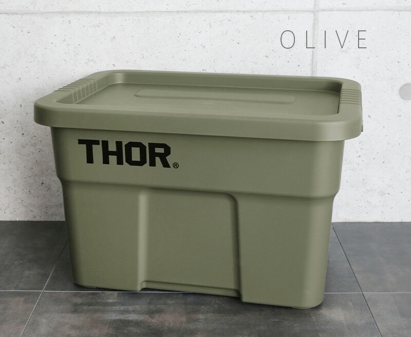 DETAIL INC. ディテールインク THOR LARGE ソーラージ TOTES WITH LID コンテナボックス 22L スタッキング  収納ボックス ミリタリー シンプル インテリア かっこいい 洋服 衣類 海外