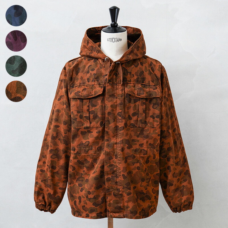 実物 USED オーストリア軍 ピードットカモ スモック パーカー OVER DYED フロントジップ【クーポン対象外】【I】｜ミリタリーWAIPER 店