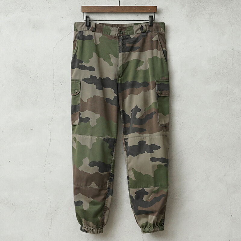 実物 USED フランス軍 F-2 カーゴパンツ CCEカモ【クーポン対象外】【I】｜ミリタリーパンツ メンズ ボトムス 軍パン 軍モノ 軍放出品 大きいサイズ ユーロミリタリー おしゃれ 古着 迷彩 カモフラージュ