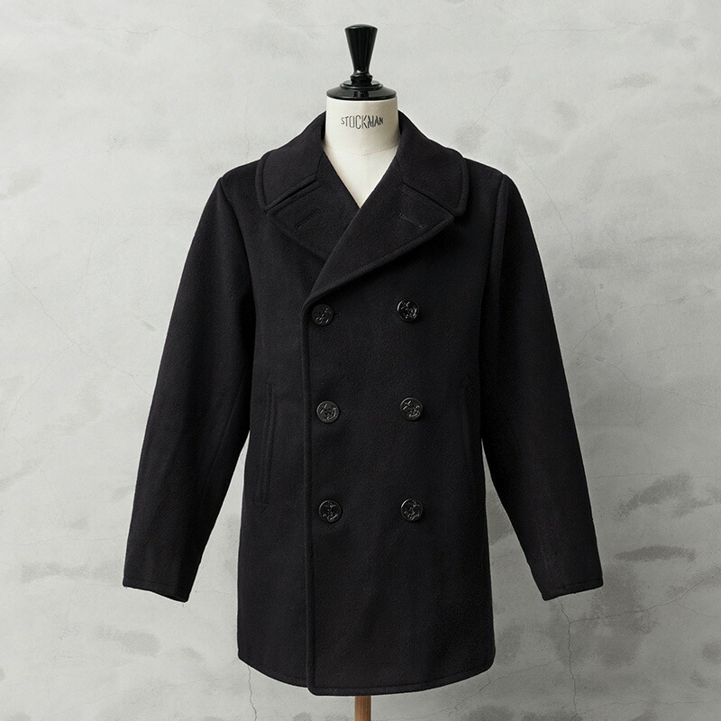 実物 USED 米軍 U.S.NAVY 70’s MELTON（メルトン）ウール ピーコート DARK NAVY / Pコート PEA COAT【クーポン対象外】【I】｜メンズ アウター ミリタリー メルトン ジャケット ダブル 前立て ビジネス カジュアル 古着 おしゃれ